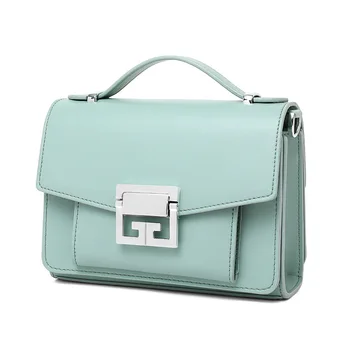 

women single shoulder inclined handbag Genuine leather lady new style cowhide simple lykj-yxy