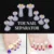 PinPai 8pcs Nail art Toe Separator Flower Heart Pearl Diamond Silicone Foot Toe Separators Silica Gel Finger Toe Spreader