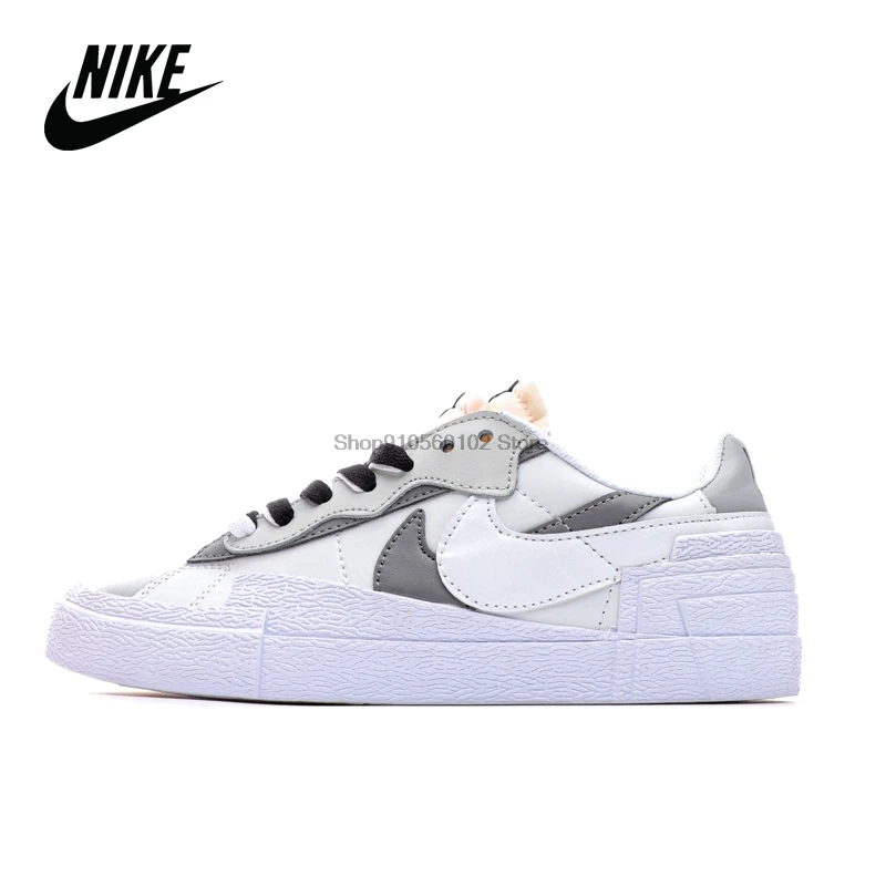 Оригинальный Блейзер NIKE MID SACAI Trailblazer shoes с двумя крючками мужская и обувь wo размер