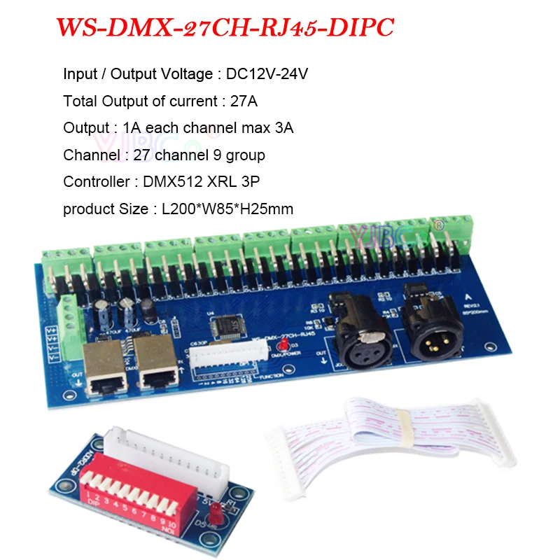 DMX-27CH-RJ45-DIPC