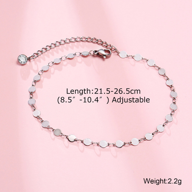 Anklet, Stainless Steel Rope Ankle, Anklets Bracelets for Men Women, Adjustable Twisted Rope Bracelet Gift