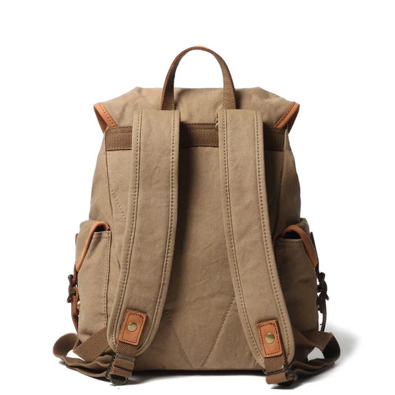Canvas Rucksack Women Backpack Women School Waterproof Canvas Backpack Rucksack Travel Outdoor