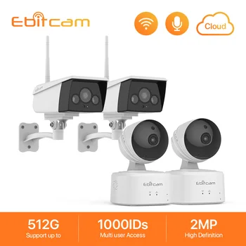 

Ebitcam Security Camera System Wifi Cloud IP Camera 1080p Wifi Outdoor IP Cameras 1080p Indoor Wireless Surveillance Cameras