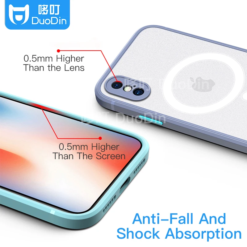 Mag Mới An Toàn Từ Hấp Phụ Nam Châm iPhone X Xs Max Chống Thả Trong Suốt Mờ Bảo Vệ Mềm Mại Bảo Vệ Điện Thoại Di Động ốp Lưng apple charging case