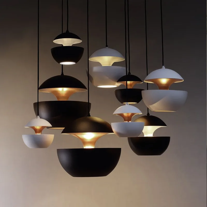 

The modern single head droplight restaurant lounge bar hotel hall small apple designer aluminum droplight