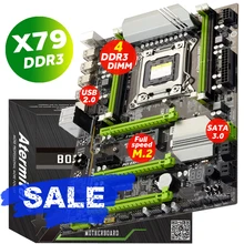 Atermiter x79 turbo placa-mãe lga2011 atx usb2.0 sata3 pci-e nvme m.2 ssd suporte reg memória ecc e xeon e5 processador