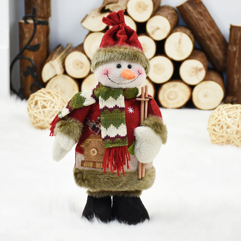 snowman Christmas Standing Dolls Xmas Gift for Kids Chritsmas Decoration for Tree Home Supplies Navidad Decoraciones Para El Hogar - Цвет: snowman