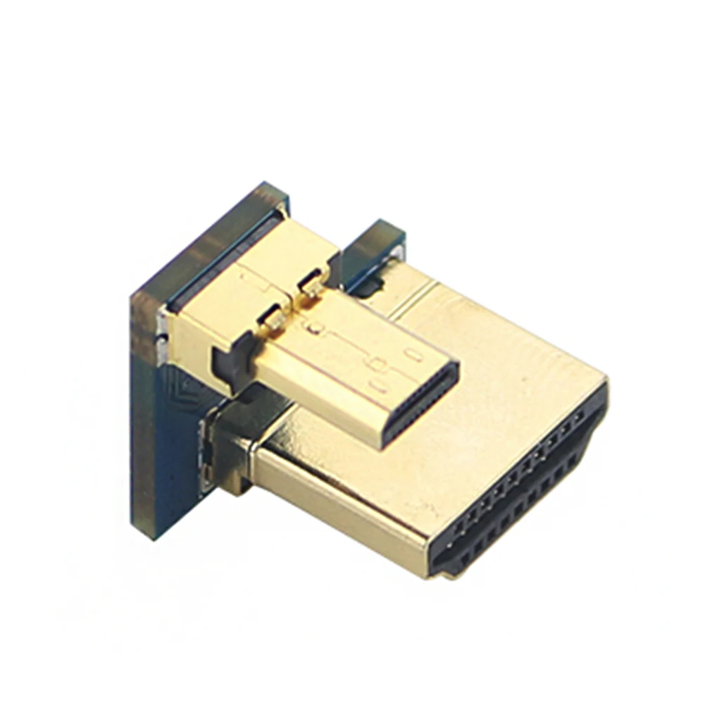2 шт. инструменты для подключения HDMI к HDMI Портативный практичный подключения металлические аксессуары адаптер конвертер прочный для Raspberry Pi 4B Micro