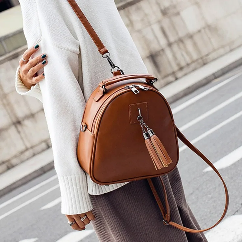

2020 spring and summer new female bag dual-use backpack female pu simple and versatile mini backpack trend