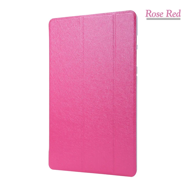 Case For Samusng Galaxy Tab A7 Lite 8.7'' 2021 SM-T220 SM-T225 Leather PC Back Cover Stand Auto Sleep Smart Magnetic Folio Cover Rose red