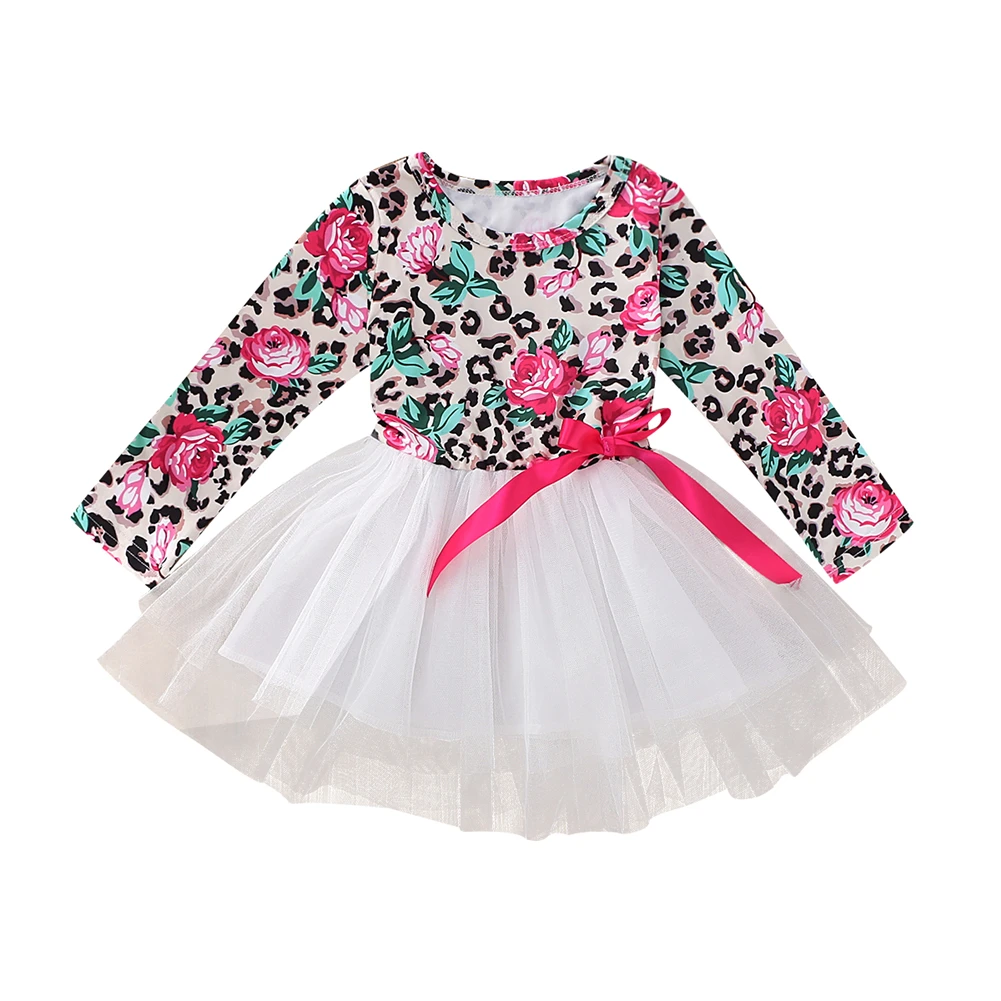 Комплект одежды с цветочным рисунком для маленьких девочек; платье-пачка; Вечерние платья на свадьбу; комплект одежды для маленьких девочек; Одежда для младенцев; От 1 до 5 лет
