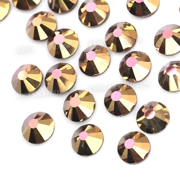 

Fancy Gold SS3-SS30 nail Rhinestones glass accessoires all for 3d nails manicure art designs Non hot fix crystals glitters