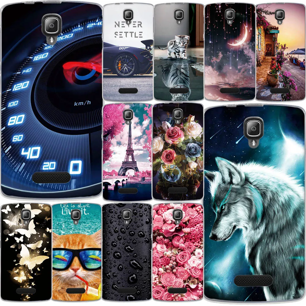 Ультратонкий чехол из ТПУ для Lenovo A2010 4 5 дюйма задняя крышка мягкие силиконовые