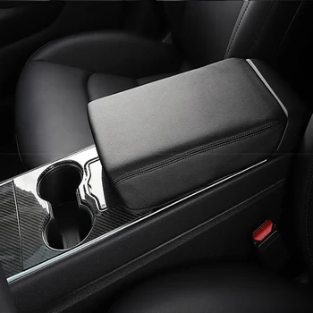 

Car Armrest Box Protective Cover For Tesla Model 3 and Tesla Model Y 2017-2020 Central control Armrest Leather Cover