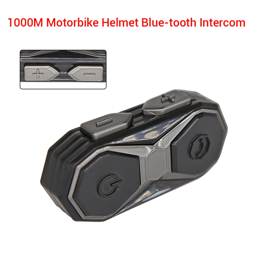 BOBLOV WT005 1 км мотоциклетная нашлемная телефонная гарнитура Handsfree Moto Bluetooth беспроводная гарнитура домофон Музыка MP3 FM радио