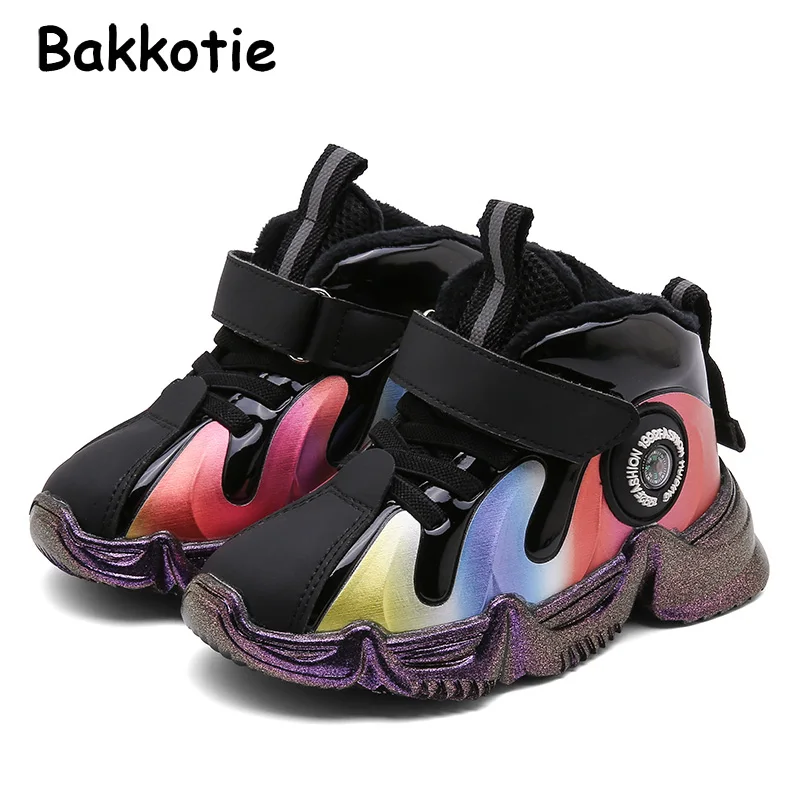 Bakkotie 2019 г. детские зимние спортивные кроссовки для маленьких девочек детская