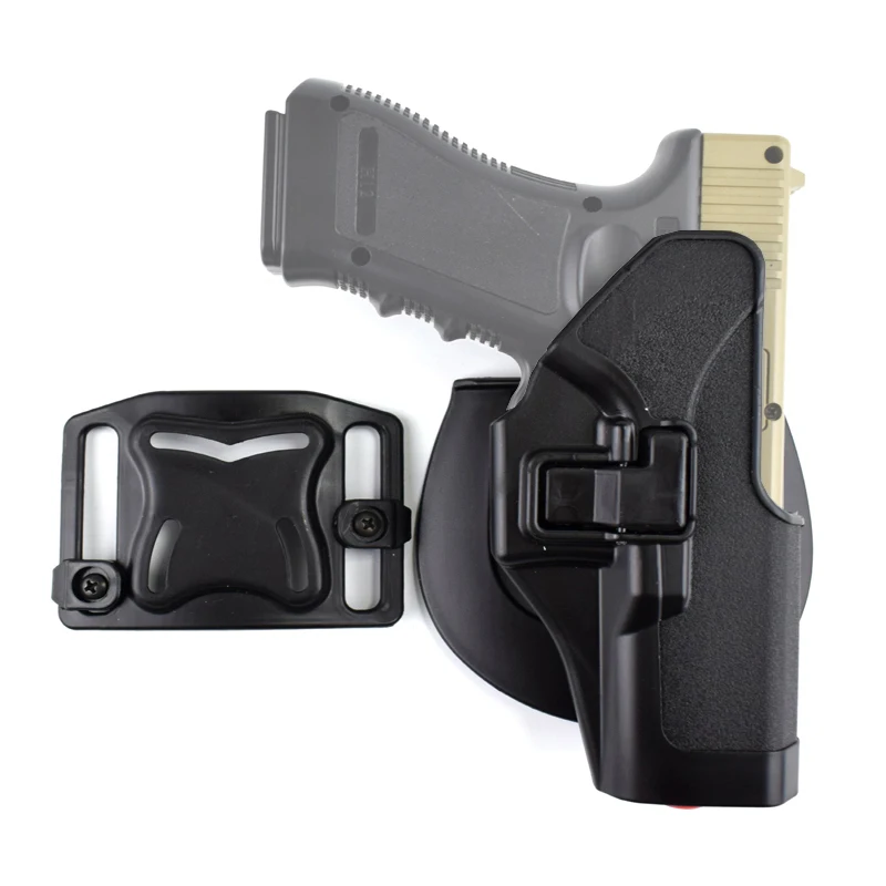 

Tactical Holster CQC Pistol Gun Holster Right Hand Paddle Waist Belt Holsters for Glock 17 19 Colt 1911 Beretta M9 M92
