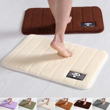 Коврики из пены памяти Нескользящие пушистые коврики Нескользящие мохнатый ковер столовая ковер для детской комнаты белый меховой ковер 40*60 см 80*160 см D30