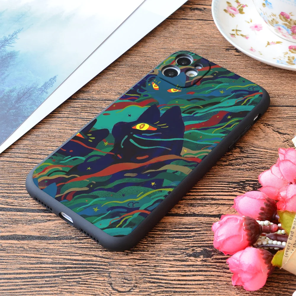 

For iPhone Caterwauling Print Soft Matt Apple iPhone Case