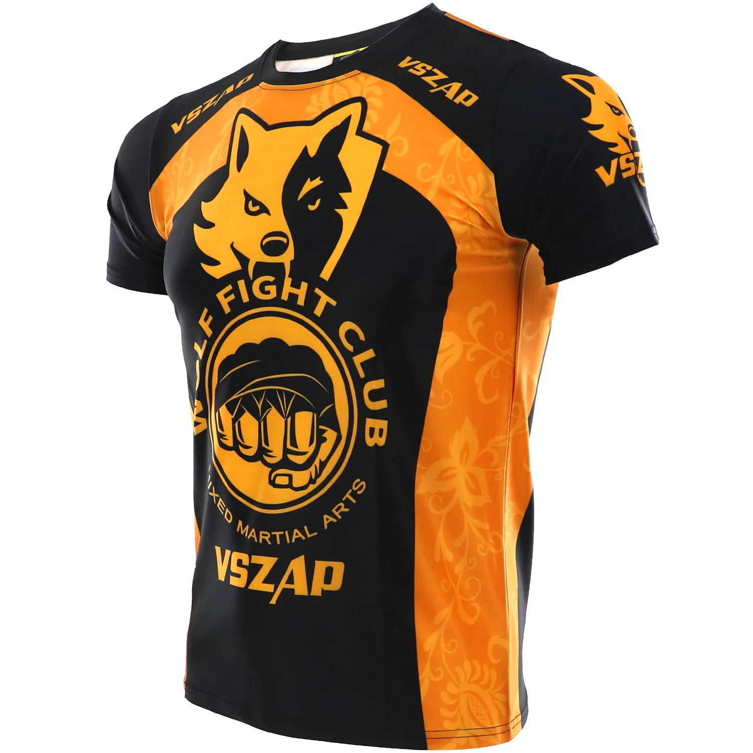 VSZAP Mma Рашгард джиу джитсу фитнес Kick футболка для занятий боксом Муай Тай ММА