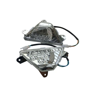 

DHBH-Front Turn Signals Light Indicator Blinker Light Transparent Shell for Kawasaki Ninja 250 300 2013-2016