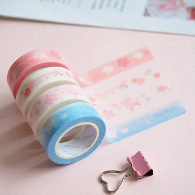 1 5 см цветы вишневого дерева лук васи лента клейкая DIY Скрапбукинг Стикеры