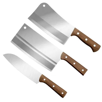 

3 Piece Knife Set Chopping Slicing Chef Knives 4Cr13Mov Stainless Steel Cooking Cleaver Set High Hardness Chopper Butcher Knife