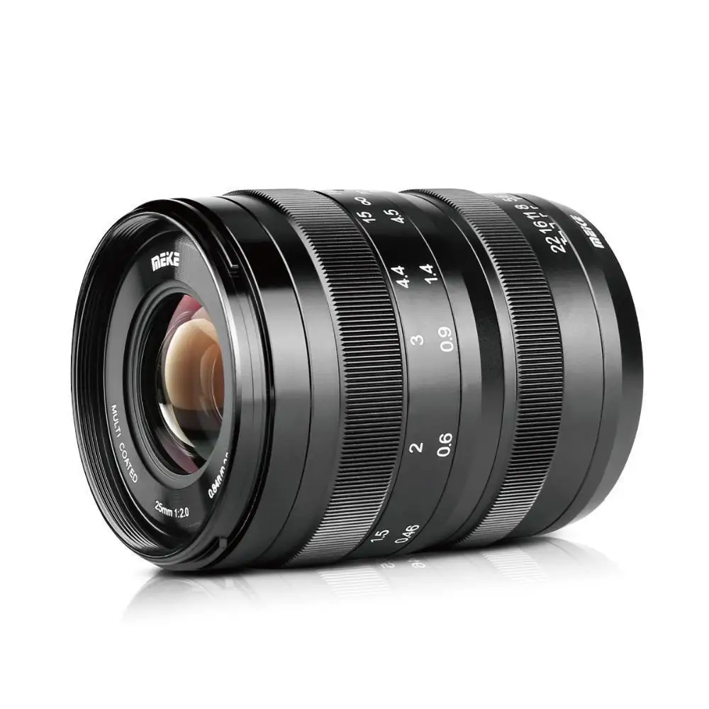 Meike 25mm f/2.0 Low Distortion Manual Focus Lens for Sony a6000 a6300 a6500 a5000 NEX3/5/6/7 APS-C Frame Mirrorless Cameras | Электроника