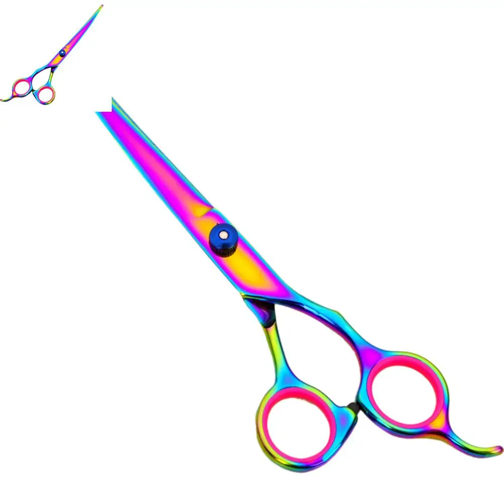 7.0 Inch Professional Pet Scissors For Dog Grooming Dogs Shears Hair Cutter Straight&Thinning& Curved Scissors 3pcs Set+comb