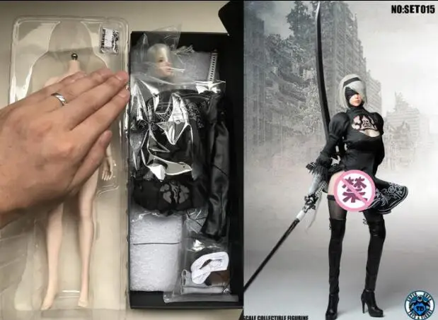 Набор одежды Super Duck SET015 1/6 Nil Mechanical Era Woman Robot Ulha AUTOMATA 2B для 12 дюймов модель фигурки