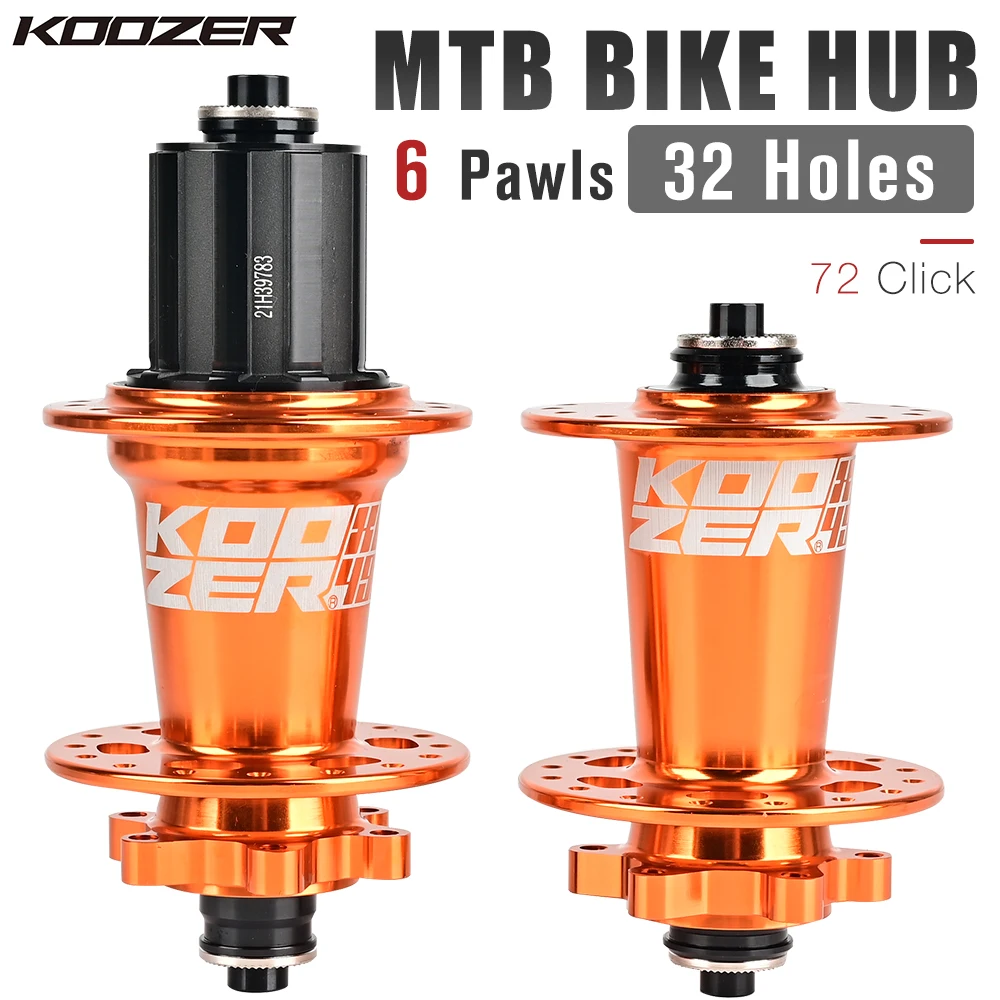 Koozer XM490 PRO 허브 4 베어링 MTB 산악 자전거 허브, 전면 후면 32 홀 디스크 브레이크, HG 8 9 10 11 12 13 속도 SX NX 12V