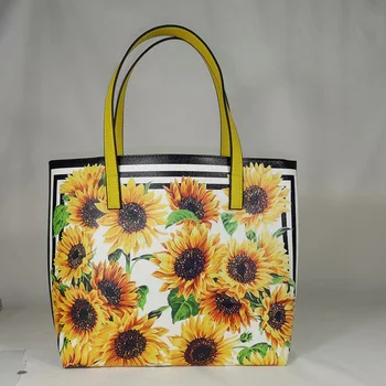 

Summer ladies tote bag colorful tote bag high Sicilian retro party bag ladies flowers pink beach travel sun flower famous brand