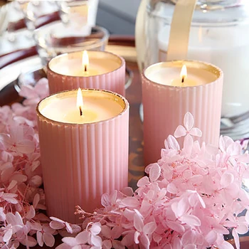 

Natural Decorations Candle Scented Wax Smokeless Oil Tealight Scented Candles Wedding Decoration Romantic Candles QLB088