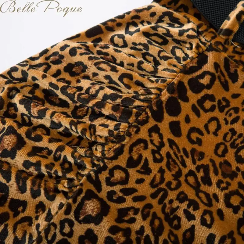 Belle Poque, элегантные женские юбки с леопардовым принтом, высокая талия, облегающие Женские повседневные юбки,, юбка миди