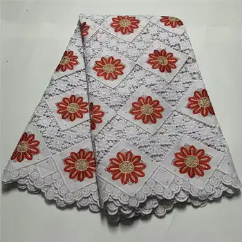 

African lace fabric 2020 high quality Guipure lace Latest French Cord lace fabric with stone for Wedding 5 Yards F3533