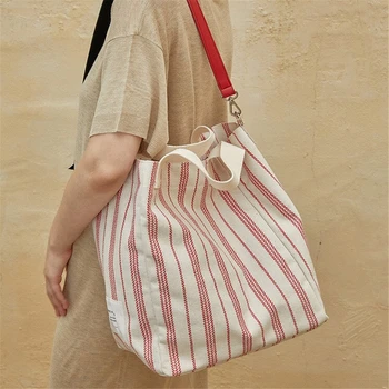 

women bag summer same striped large-capacity embroidered shoulder bag with bill lading handbags