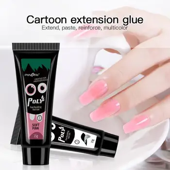 

30ml Nail Gel Nail Extension Primer Gel Varnish Soak Off UV LED Gel Nail Polish Base Coat No Wipe Crystal Extension Gel TSLM1