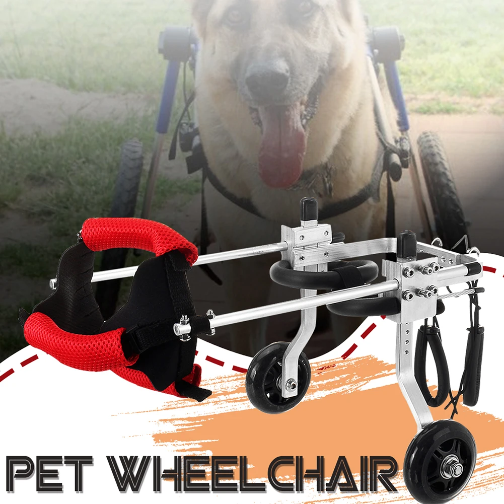 

Hind Leg Assisted Walking Pet Wheelchair Accessories Aluminium Alloy Cat Tool Home Handicapped Disabled Dog Adjustable Small