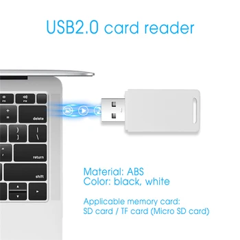 

KEBIDU USB 2.0 Flash Memory Card Reader All-in-One SD/SDHC Micro-SD/TF Memory Card Adapter for laptop Accessories