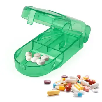 

Quality Pill Cutter Medicine Box Pill Cutting Splitter Drugs Tablet Cutter Divider Storage Case Pill Box Pill Cases