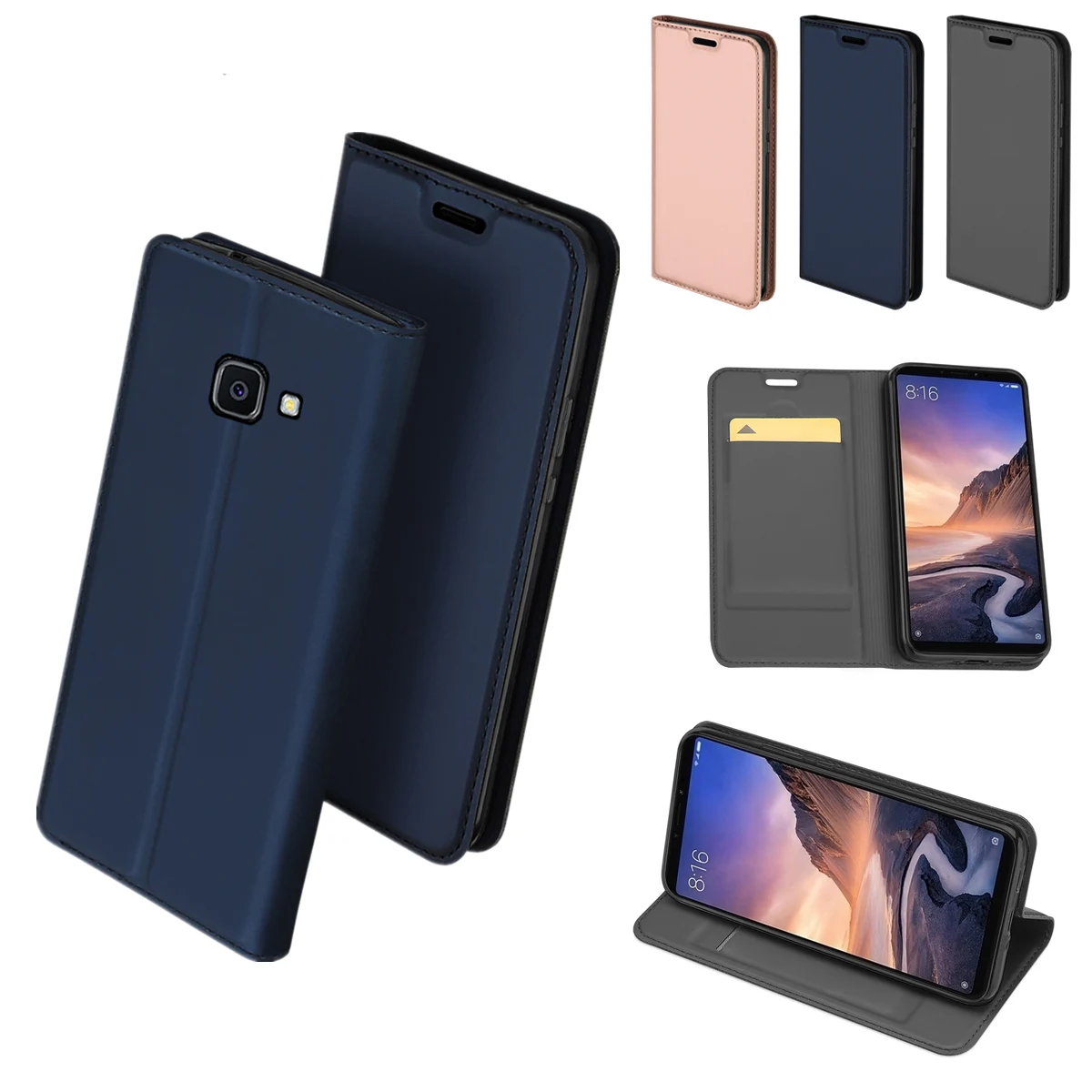 Чехол для Samsung Galaxy Xcover 4 G390F роскошный кожаный тонкий Чехол-книжка с магнитной