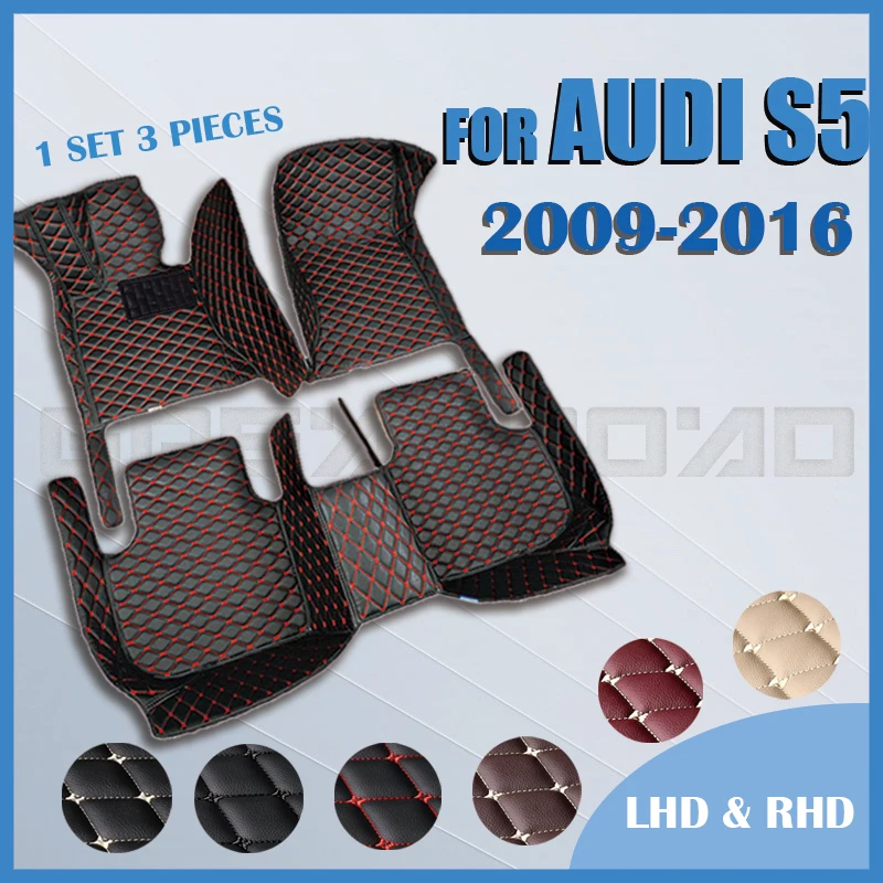 

Car floor mats for AUDI S5 Sedan (Four doors) 2009 2010 2011 2012 2013 2014 2015 2016 Custom foot Pads automobile
