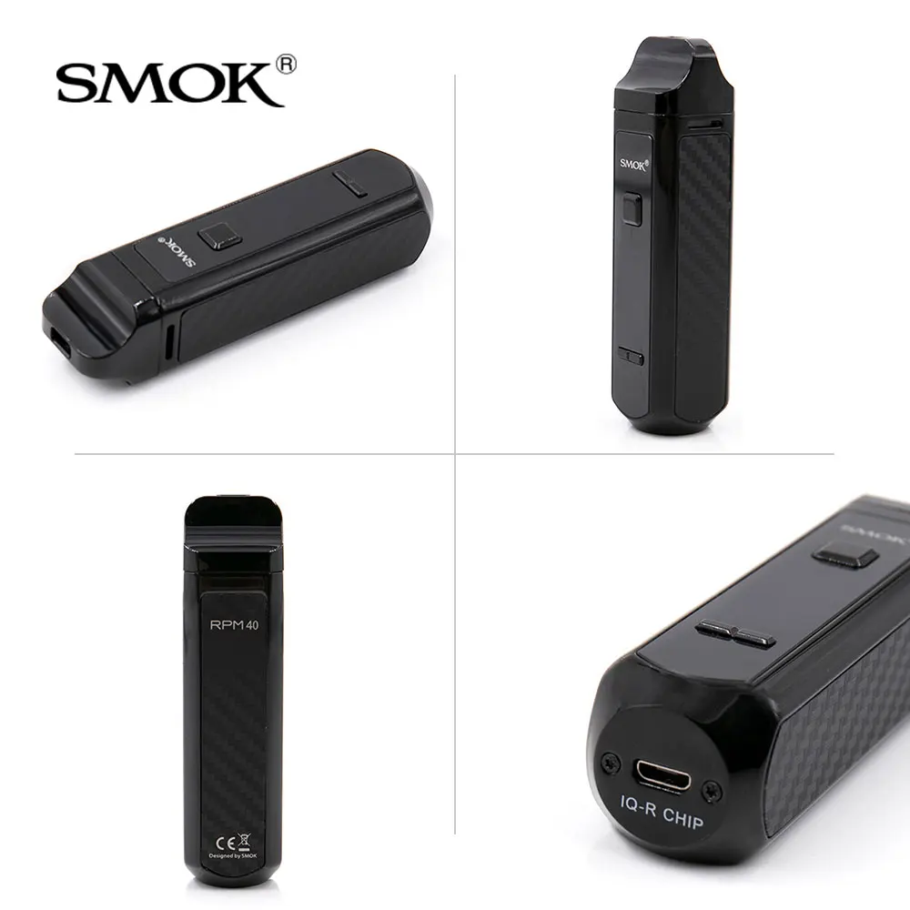 Оригинальный набор SMOK RPM40 40 Вт с батареей 1500 мАч картридж капсулой 4 3 мл и 5 катушка