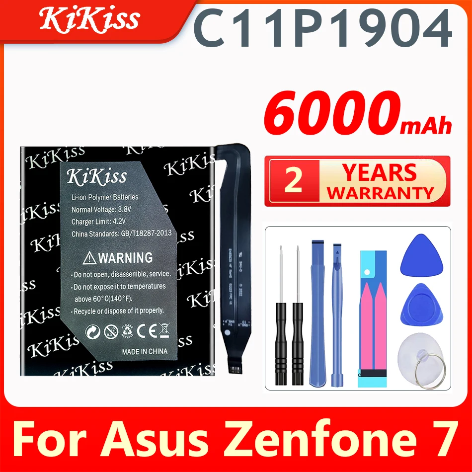 

6000mAh KiKiss C11P1904 High Capacity Battery For Asus Zenfone7 Zenfone 7