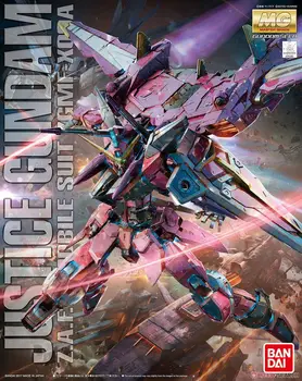 

Bandai Gundam MG 1/100 ZGMF-X09A Justice Mobile Suit Assemble Model Kits Action Figures Plastic Model Toys