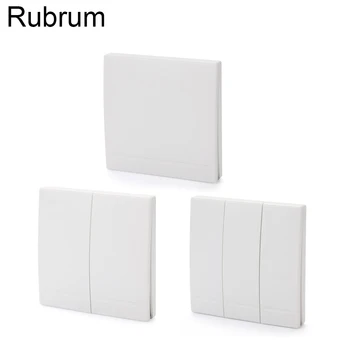 

Rubrum 433MHz Universal Wireless Remote Controls 86 Wall Panel RF Transmitter With 1 2 3 Buttons For Home Room Lighting Switch