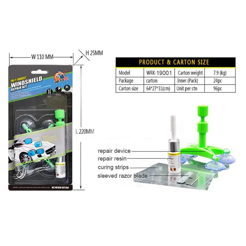 Ремонт стекла автомобиля полимерический клей для Ремонта Лобового стекла DIY Инструменты для ремонта окон автомобиля стекло для восстановления царапин трещин