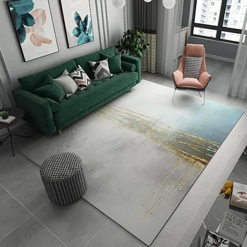 

Nordic Natural Carpet Anti Slip Cover Art Designer Large Bedroom Rug Floor Living Room Washable Tapete De Sala Home Decor AD50CA