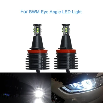 

2Pcs Car LED Angel Eyes Marker Lights Bulbs For BMW X5 X6 Z4 E60 E61 E63 E70 E71 E82 E87 E89 E91 E92 E93 40W Decorative Light