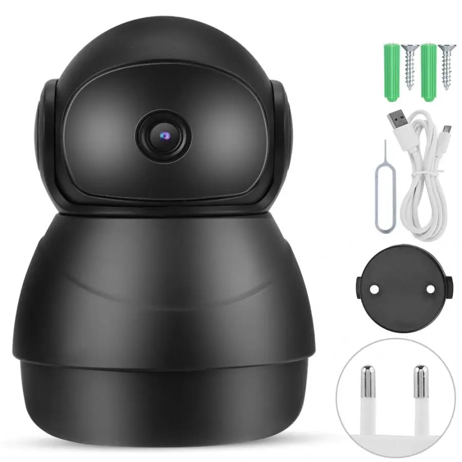 Камера Безопасности 2-Way Интерком Крытый Babycam 6 IR светодиодный 1080P WiFi PTZ IP камера черный 110-240 В